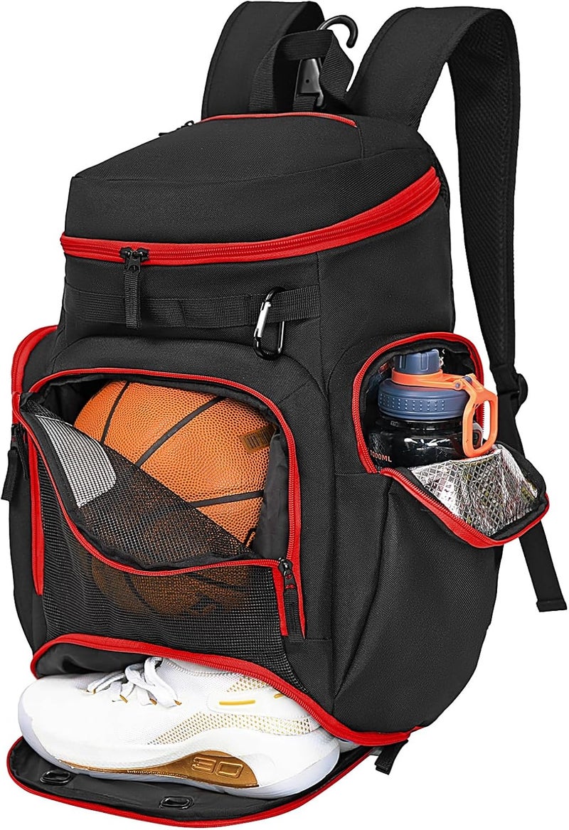 LARIPOP Basketball Backpack Large Sports Bag, Gym Bag with Ball Compartment and Shoe Compartment to Store Sports Shoes Water Bottles Laptops and Daily Necessities, Widely Used in Basketball, Soccer - Image 1